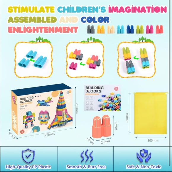 STEM Building Toy Solid Plastic Construction Set(NWT) - Picture 3 of 7